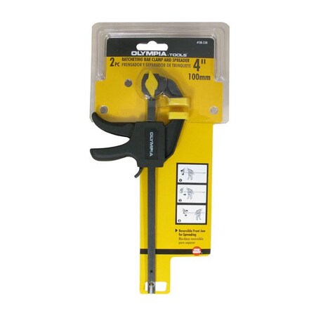Olympia Tools 2Pc Mini Ratcheting Bar Clamp & Spreaders Set 38-230
